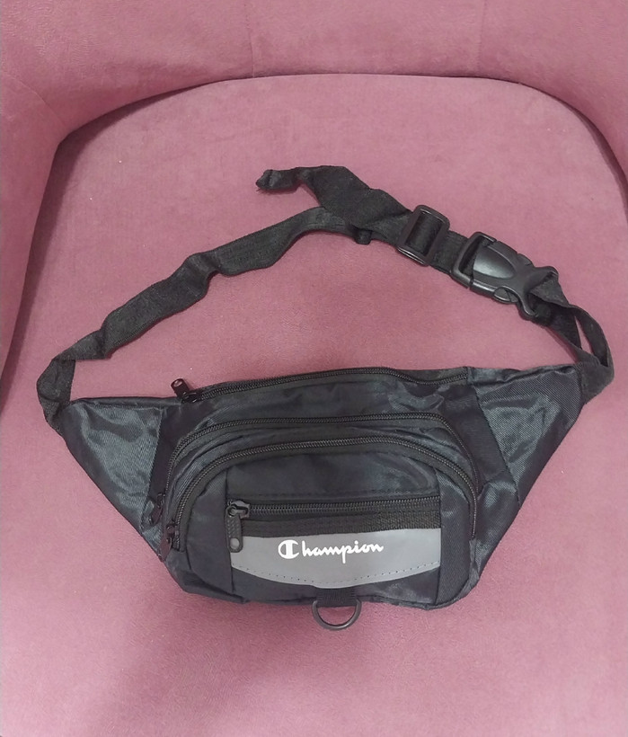 کیف کمری مردانه برزنت مشکی
