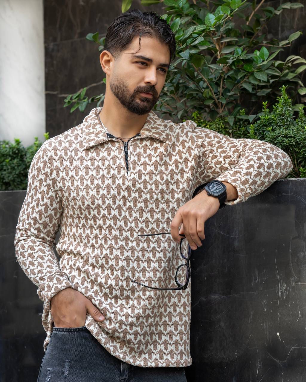 بافت مردانه  نیم زیپ